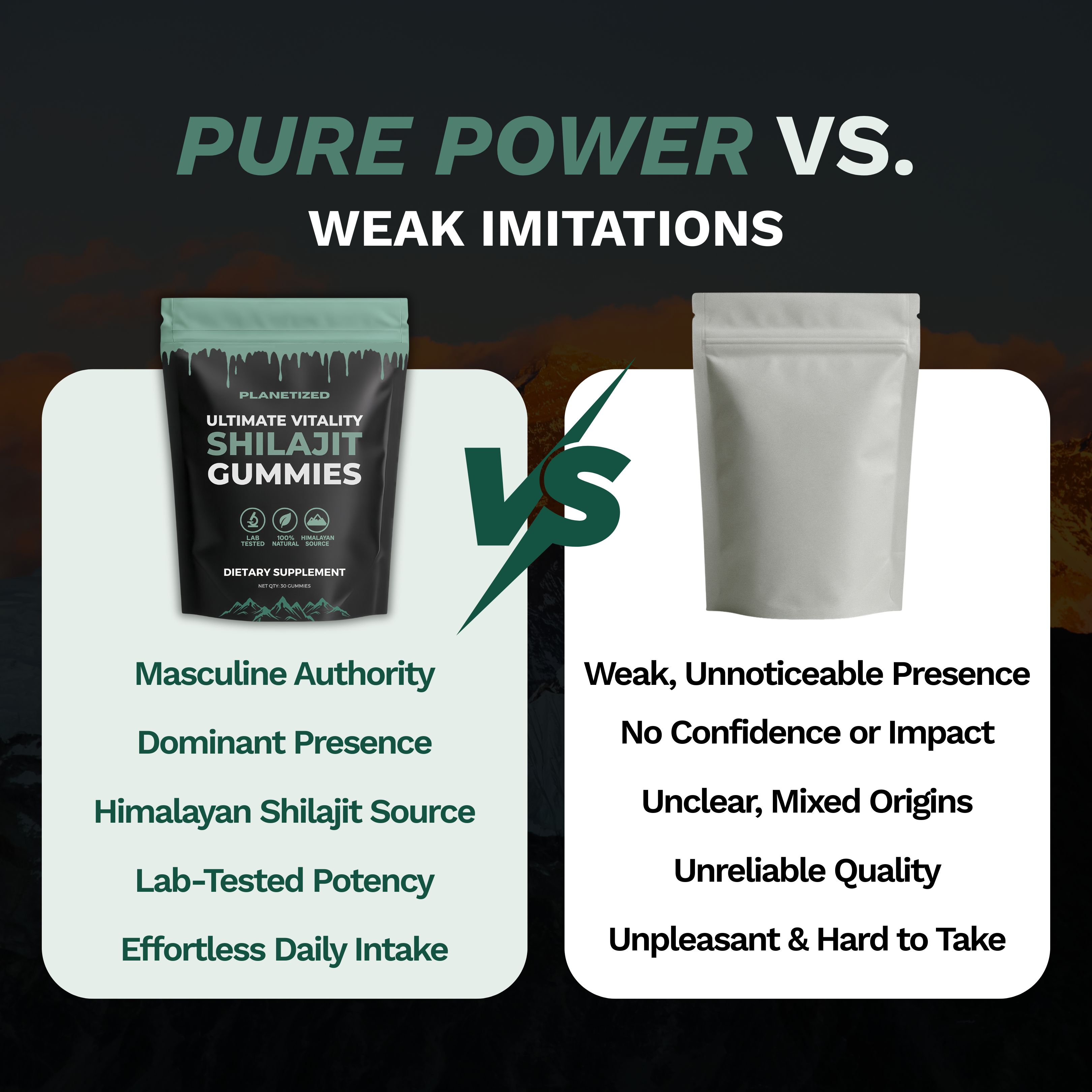 Shilajit Gummies | Pure Himalayan Mineral Complex - Free