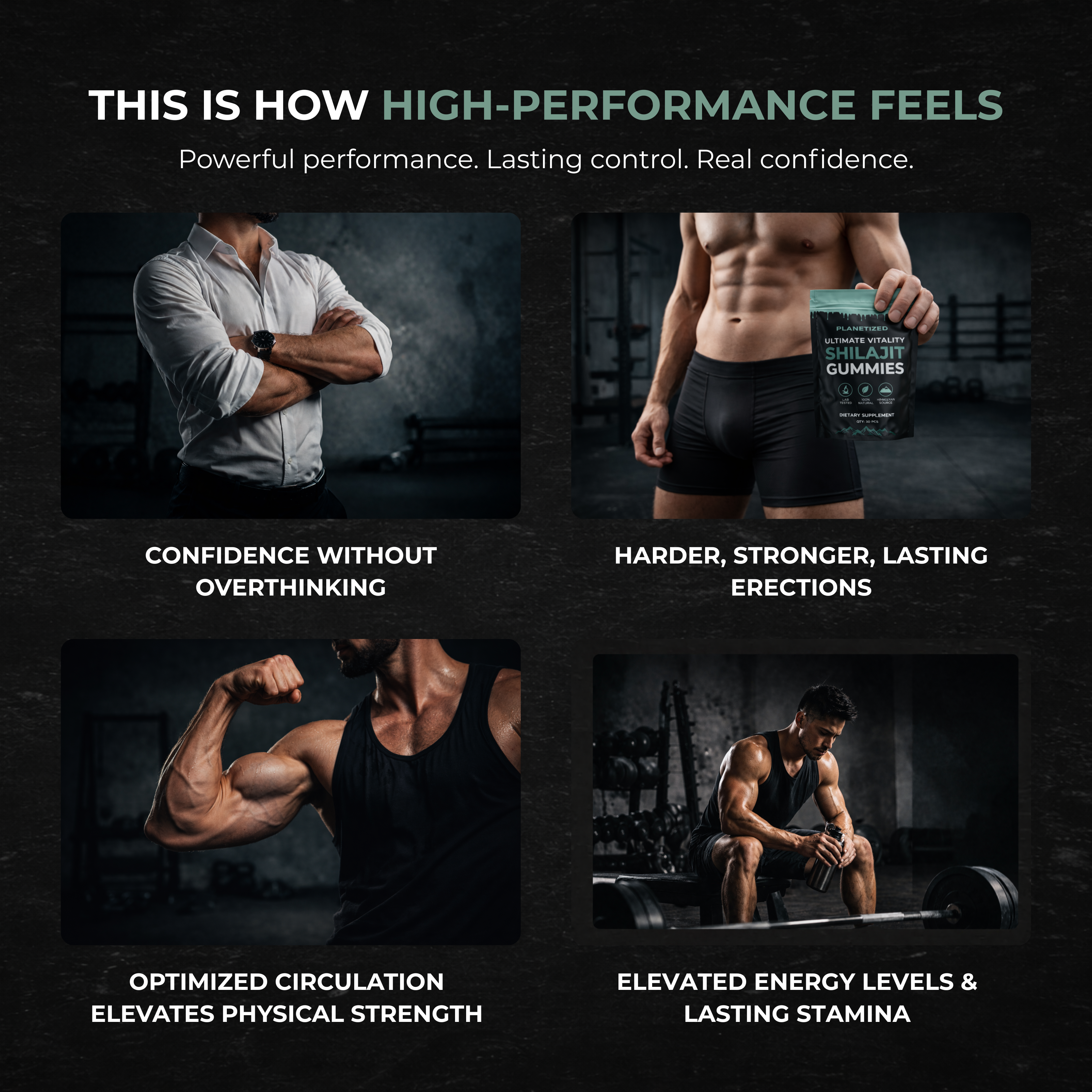 Planetized® 6-in-1 Performance Shilajit Gummies