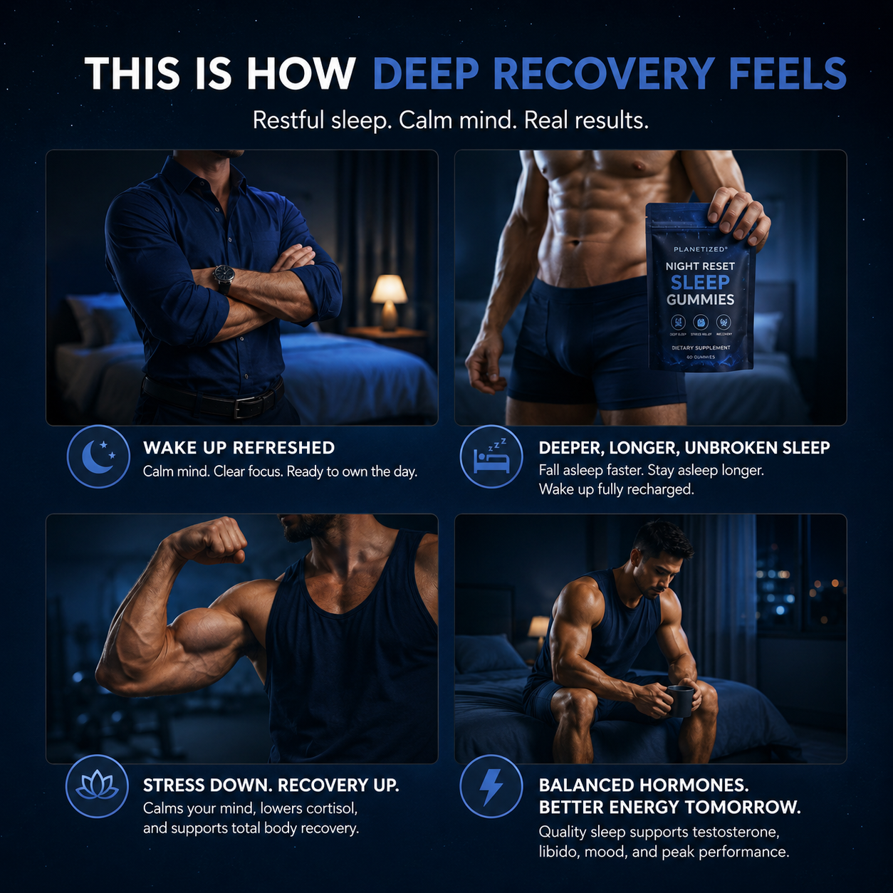 Planetized® Night Reset Sleep Gummies